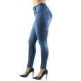 thumbnail image 3 of Fashion2Love Women's Juniors/Plus Size Colombian Design Butt Lift High Waist Skinny Jeans, 3 of 9