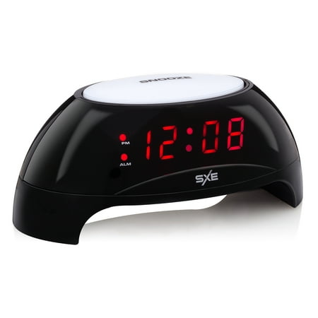 SXE85000- Sunrise Simulator/Night Light LED Alarm Clock with USB Charging (Best Sunrise Simulator Alarm Clock)