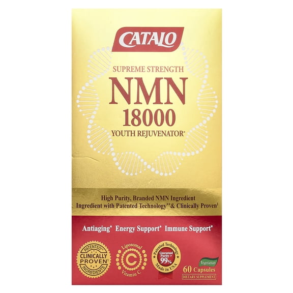 CATALO NMN 18000 Youth Rejuvenator, Supreme Strength, 60 Capsules