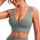 thumbnail image 1 of Top deportivo CRZ YOGA Butterluxe sin costuras con relleno gris M, 1 of 5
