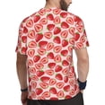 thumbnail image 2 of Wukai Cute Strawberry Print Men's Short-Sleeved Mesh T-Shirt,Quick-Dry Short Sleeve Workout T-Shirt-Large, 2 of 8