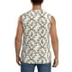 thumbnail image 4 of Fotbe Retro Bunny Men's Camiseta sin Mangas Estampada para Hombres, Playera Casual para Gimnasio, Entrenamiento, Playa-Small, 4 of 7