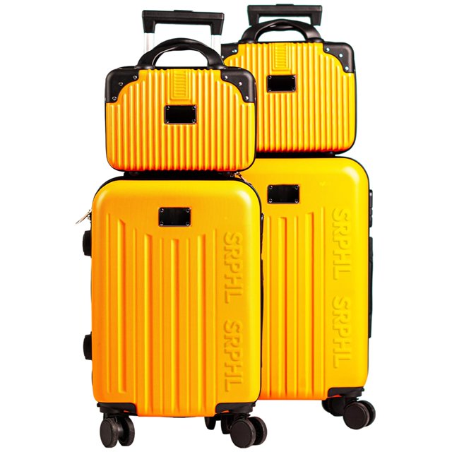 Set de 4 Maletas de Viaje Rígidas 20 y 18 Pulgadas con 2 Neceseres de 11 Pulgadas Equipaje Ligero con Ruedas 360 y Candado TSA Seraphiel