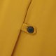 thumbnail image 4 of Chaquetas de traje de Negocios Chaqueta de traje de manga con botones de color sólido informal de primavera y verano para mujer,blazer moda（Amarillo， XL), 4 of 5