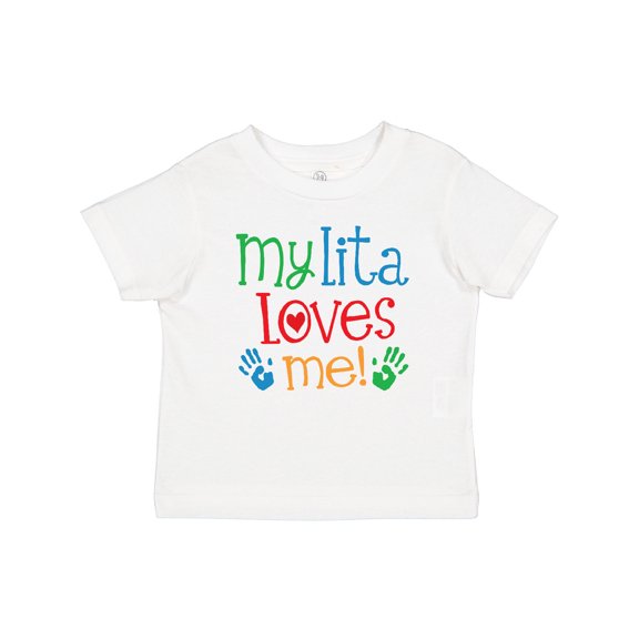Inktastic My Lita Loves Me Grandchild Boys or Girls Baby T-Shirt