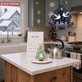 thumbnail image 6 of Metal Hanging Christmas Tree Wind Spinner - Festive Design with Snowmen Stars Candy Canes & Holly for Garden Decor, 6 of 7