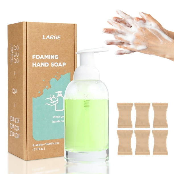 Foaming Hand Soap Tablet Refill 6 Pack Eco Friendly Hand Wash Tablets