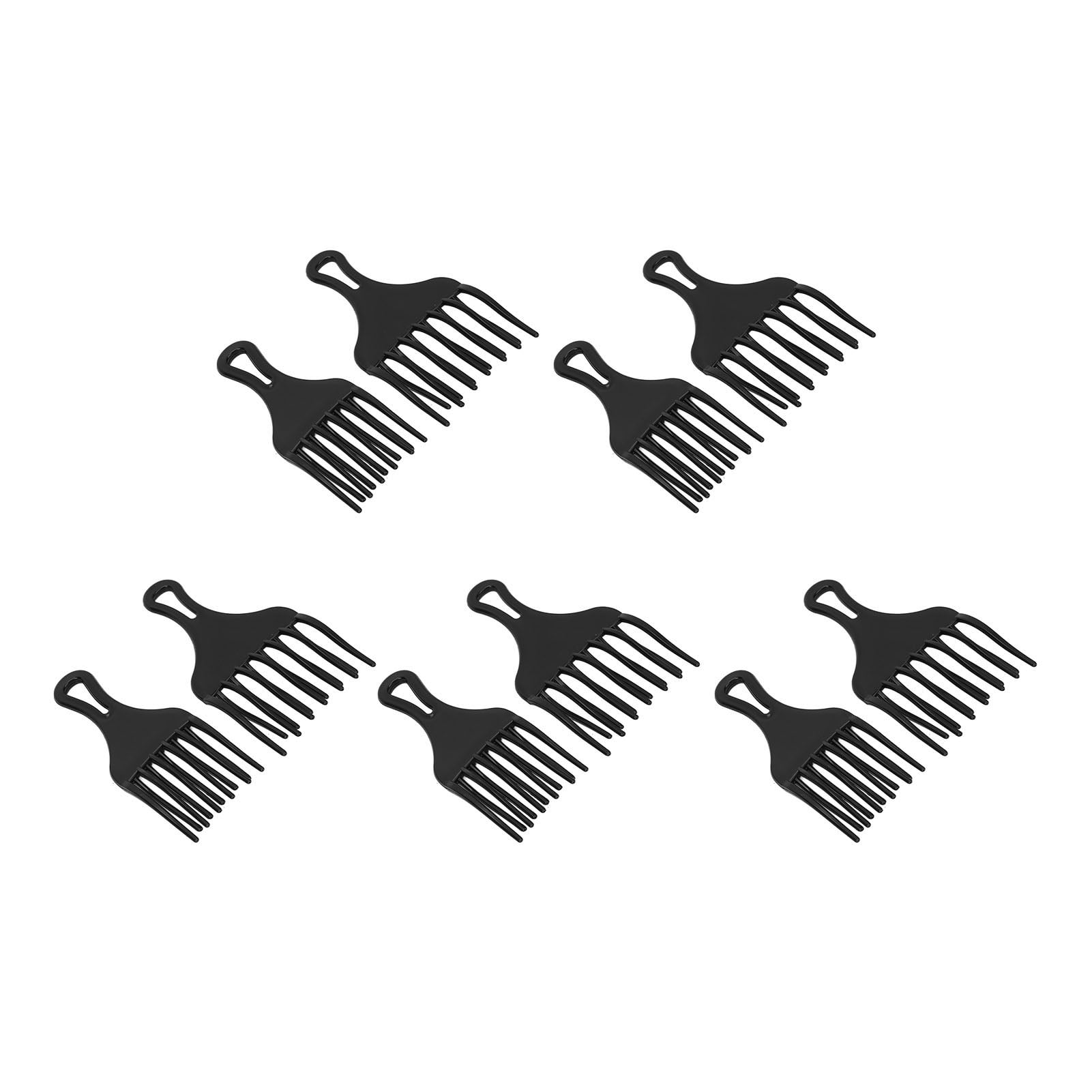 Plastic Hair Pick, Hair Pick Comb Ergonomic Design For Thick Curly Hair