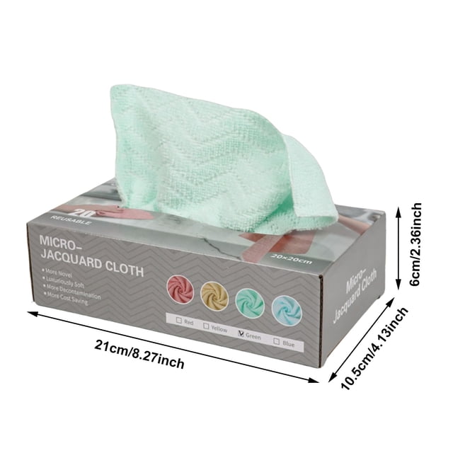 Chiffon de Cuisine Jetable Épaissi, Chiffon à Vaisselle Lavable et Réutilisable à Tirer, Chiffons de Nettoyage de Cuisine pour Usage Quotidien à Sec et Humide, Rangement Compact pour Ménages Occupés