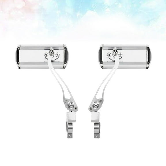 Worgeous Bike Mirror for Drop Bars HD Bicycle Mirrors Aluminium Alloy 2Set Silver