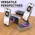 thumbnail image 5 of Herrnalise Cell Phone Stand with Wireless Bluetooth Speaker,HD Surround Sound with LED Atmosphere Light for Home and Outdoors,Cool Gift for Men,Women,Speaker for Cellphone, 5 of 8
