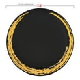 thumbnail image 5 of Smarty 7.5" Black with Gold Moonlight Round Plastic Salad Plate 120ct, 5 of 7