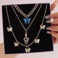 thumbnail image 2 of Conjunto de collar de Color dorado bohemio para mujer, collares multicapa con monedas de mariposa, conjuntos de gargantilla de Metal, cadenas colgantes, joyería de moda Tan Jianjun unisex, 2 of 2