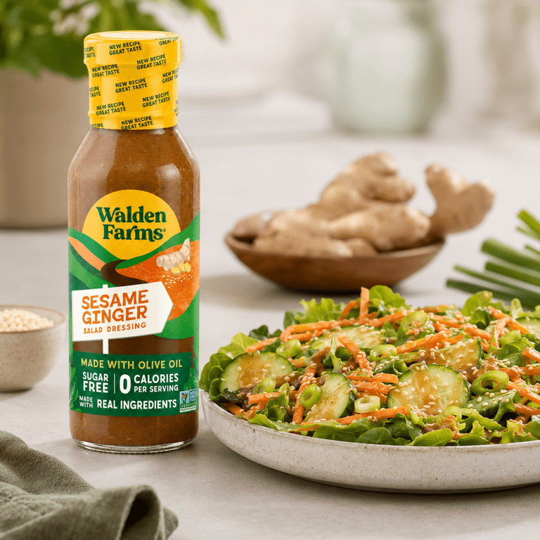 walden farms salad dressing Sesame Ginger Dressing, 12 oz, Sugar Free, Zero Net Carbs Pour it Big Changes Are Coming To