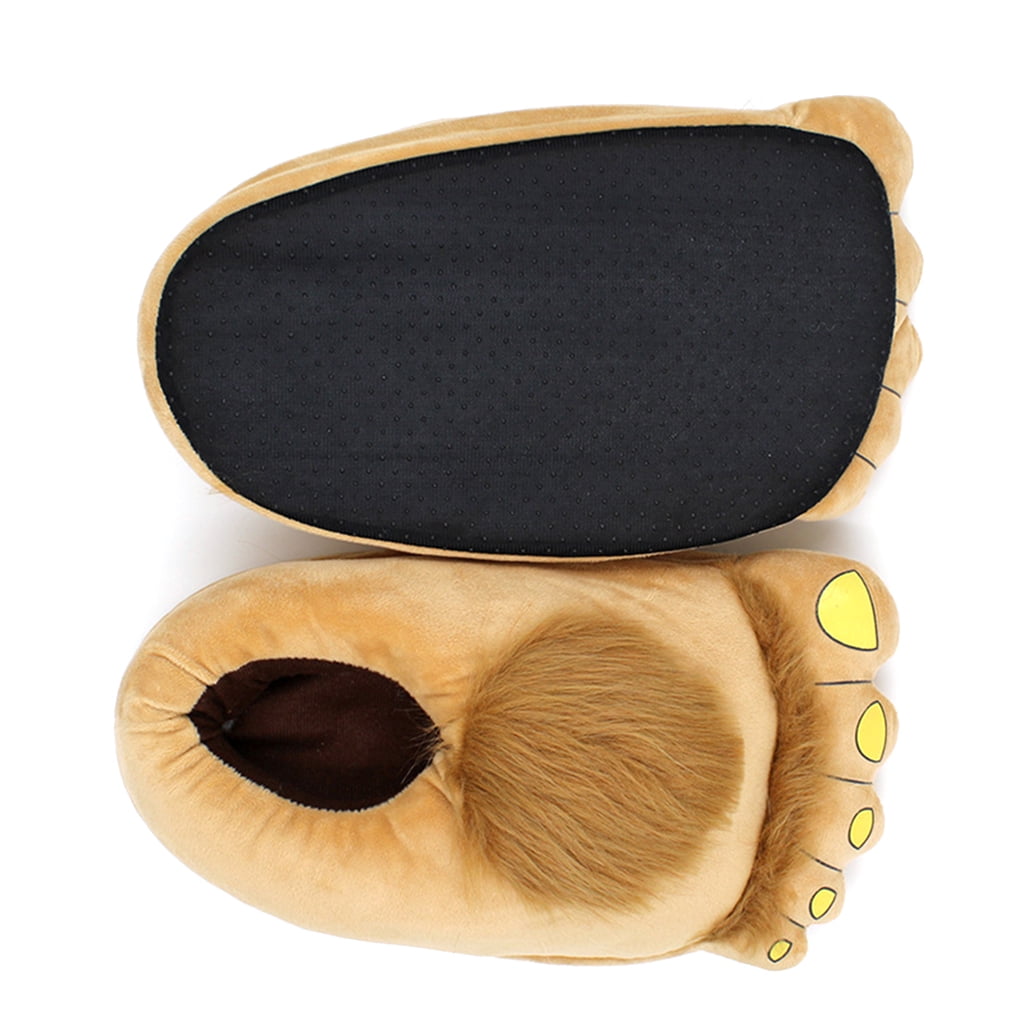 alextreme Furry Warm Slippers Big Hairy Unisex Savage Hobbit Feet Plush  Home Slippers Halloween Shoes New Sports Shoes and Accessories - Walmart.com