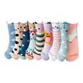 thumbnail image 1 of Calcetas Orejitas Mujer Animalitos Algodón 10 Pares, 1 of 8