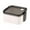 White#3, variant on Bento Box Double-Layer Lunch Container | Leak-Proof Seal | Microwave Safe | Portable Food-Grade Plastic | Removable Divider | 14.7×7.5cm | Sturdy Clips | Single Pack