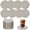 Gray, variant on TickJOY Coasters Set of 8 for Drinks, 4.3 Inch Large Coasters for Coffee Table, Tabletop Protection for Hot & Cold Drinks, Versatile Coasters for Home Decor, Non-Slip & Easy to Clean, Gray
