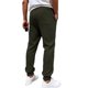 thumbnail image 4 of Ceisia Men Solid Color Corduroy Straight Leg Pants Elastic Waist Drawstring Gift Casual Trousers, 4 of 7