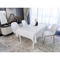 thumbnail image 3 of LAICAIW Nappe en PVC Imperméable, 60 x 60 Po, Blanche, Anti-Huile, Nappe Rectangulaire, 3 of 7