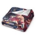 thumbnail image 3 of Manta de franela de Wonder Woman, suave y acogedora manta de felpa para todas las estaciones para niños y niñas, manta ligera y cálida para cama, sofá o viaje, 80 x 60 pulgadas, 3 of 8
