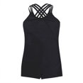 thumbnail image 5 of ranrann Kids Girls One-Piece Ballet Dance Unitards Gymnastics Leotard Biketard Bodysuits Black 5-6, 5 of 6