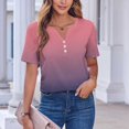 thumbnail image 4 of Womens Shirts Short Sleeve Womens Shirts Trendy Graphic Crewneck Shirts for Women Oversized Fashion Tops for Women Trendy Summer Womens Tops Plus Size, 4 of 8