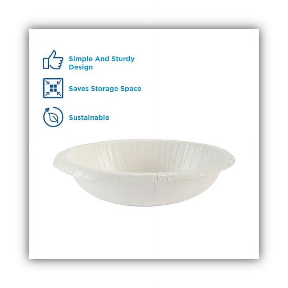 Paper Dinnerware, Plates, White, 8.5" Dia, 125/pack, 4/carton | Bundle of 2 Cartons