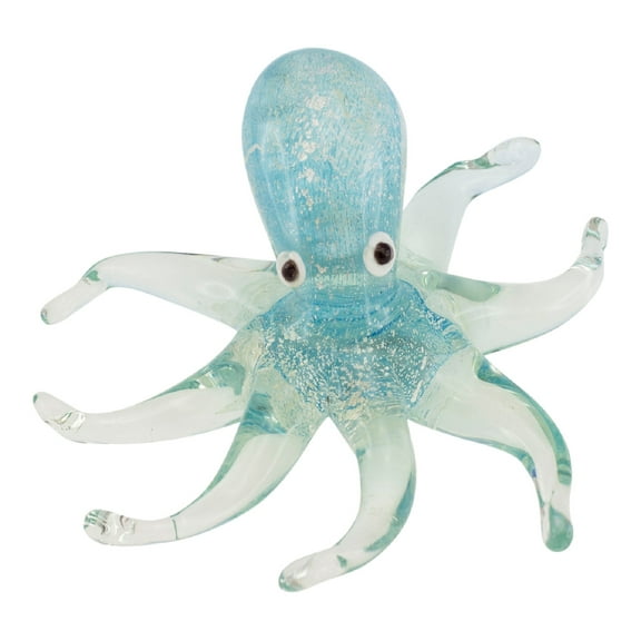 Beachcombers Coastal Octopus Art Glass 5 Inch Tabletop Figurine