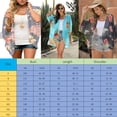 thumbnail image 6 of 2024 Bohemian Printed Women Summer Beach Wear Bikini Wrap Dress Pareo Tunic Swim Suit Cover Up Long Kimono Cardigan Summer Top, 6 of 7