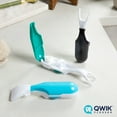 thumbnail image 2 of QWIK Automatic Dental Flosser | Click-to-Use, Reusable & Refillable | Pre-Loaded Floss with Travel Cover | Easy Flossing for Plaque Removal, Clean Teeth & Fresh Breath (Light Blue), 2 of 7