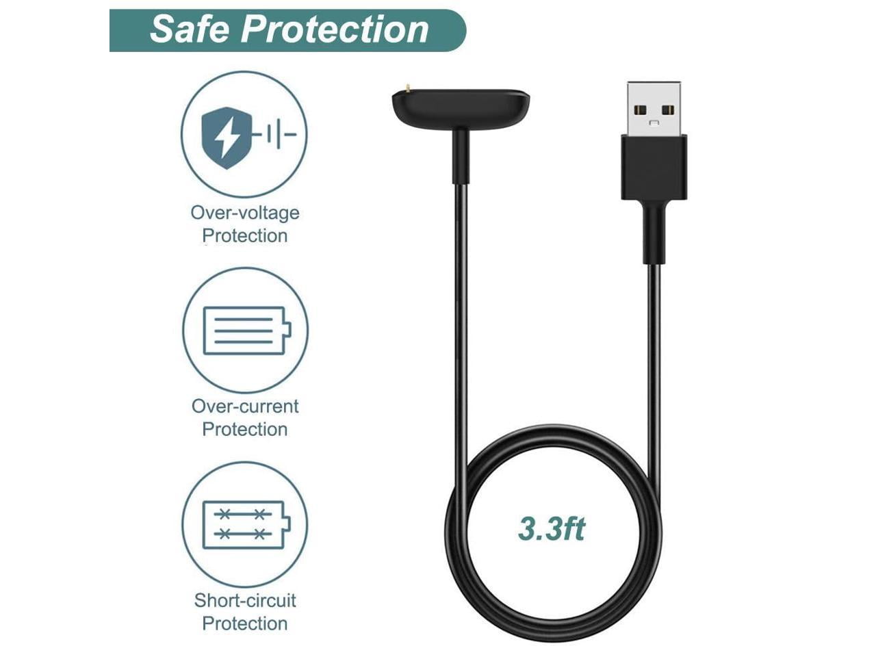 Charger for Fitbit Charge 5 / Fitbit Charge 6 / Fitbit Luxe, Replacement Charging Cable Cord Accessories for Fitbit Luxe/Charge 5/Charge 6 [2-Pack, 3.3ft/1m]