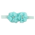 thumbnail image 2 of Cute Hairbands for Girls Size 0-3 Toddlers Trendy Stretchy Solid Color Floral Hair Accessories Ribbons Headbands, 2 of 4