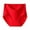 Red, variant on Women'S High Waist Ice Silk Panties Solid Plus Size Cotton Underwear Soft Breathable Full Briefs Panties Super Stretchy Ladies BriefsBlueXXL
