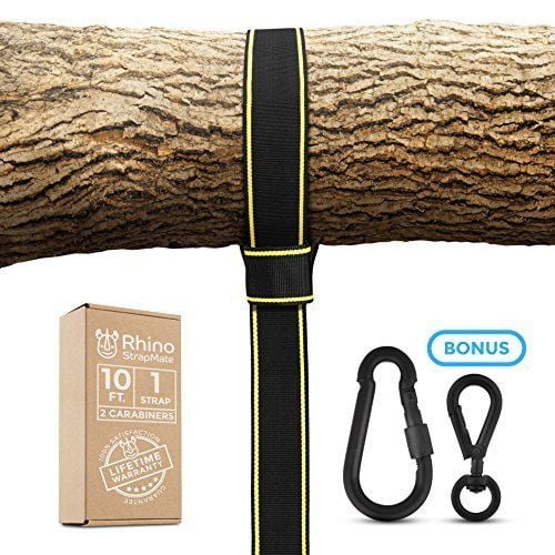 Heavy Duty Holds 2200LBS 5FT Extra Long Tree Swing Hanging Straps Kit with Saf 