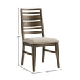 thumbnail image 2 of Intercon Furniture Kauai Wood Ladder Back Chair with Cushion in Brown (Set of 2), 2 of 3