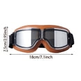 thumbnail image 3 of Klonfd Motorcycle Goggles Fits Over Glasses Soft Padded Riding Glasses With Slip Strap, 3 of 6