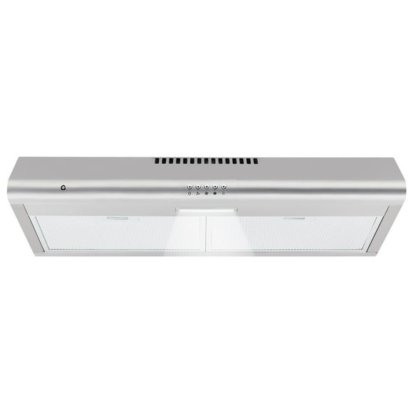 High-Performance 750 CFM Stainless Steel Under Cabinet Range Hood - 30 Inch, 3-Speed, Ducted/Ductless Kitchen Vent Hood, LED Light, Low Noise, Easy Installation - Ideal for Stove Ventilation