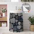 thumbnail image 4 of Rustic Stone Wall Cabinet Curtains for Shelves, Farmhouse Natural Country Art Privacy Curtain for Closet Self Adhesive, Dust-Proof Drapes for Closet Storage Room Classroom Doorway, 32"W x 55"L, 4 of 9