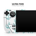 thumbnail image 4 of Design Skinz - Compatible with Steam Deck - Skin Decal Protective Scratch-Resistant Removable Vinyl Wrap Cover - Teal Micro Anchors, 4 of 5