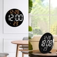 thumbnail image 3 of 9-inch creative dual-purpose LED clock multi-function living room clock bedside clock, 3 of 5