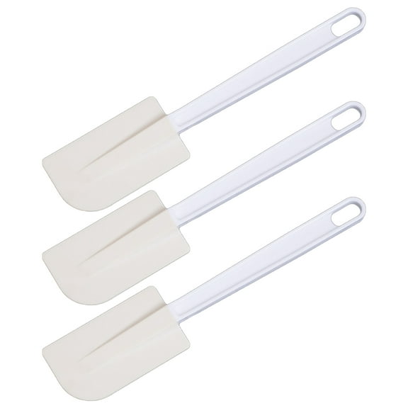 Monyance mixing batter 3pcs Cake Scrapers Spatulas White(9.45X1.97X0.39Inches)
