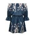 thumbnail image 4 of DYMADE Women Sexy Fashion Off Shoulder Print Dress, 4 of 6