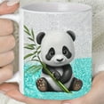 thumbnail image 4 of "Adorable Panda" 1pc, I JUST FREAKING LOVE PANDA OK Coffee Mug, 11oz Ceramic Coffee Cups, Cute Kawaii Panda Water Cups, Summer Winter Drinkware, Birthday Gifts, Holiday Gifts, 4 of 9