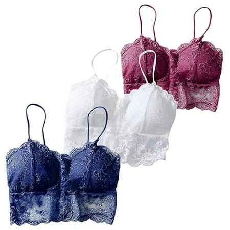 

SBYOJLPB 3Pc Women S Classic Mesh and Lace Breathable Vest Underwear (Multicolor)