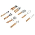 thumbnail image 2 of 9pcs Kitchen Utensils Wooden Handle Stainless Steel Easy Cleaning Wear Resistant Colorful Package Cooking Utensils Set, 2 of 14