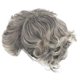 thumbnail image 3 of Role Playing Cosplay Wigs Old Lady Dress Up Silver Color M Size High Temperature Silk Material 1Set, 3 of 5