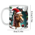 thumbnail image 2 of Fanshiluo Christmas Ceramic Mug Clearance,10 oz White Christmas Animal Printed Gifs Coffee Cup,Office Coffee Cup Gift on Sale, 2 of 2