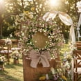 thumbnail image 7 of Artificial Simulated Baby’s Breath Wreath (Baby's Breath Wreath, Artificial Wreath), Artificial Plant Wreath, Flower Wreath with Gypsophila Home Wedding Decoration Ornament Wreath for Photo Props, 7 of 7