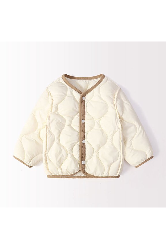 Childrens Down Jacket White Eiderdown Coat Korean Version for Boys Girls Size 2-3Years